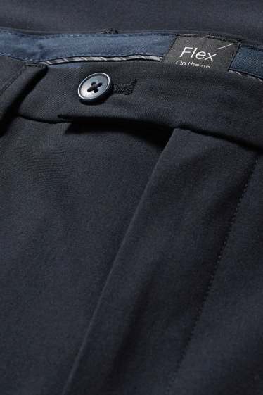 Uomo - Pantaloni coordinabili - body fit - Flex - LYCRA® - Mix & Match - blu scuro