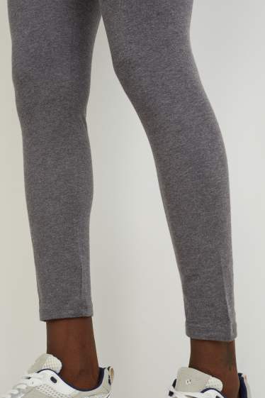 Dames - Set van 2 - legging - LYCRA® - donkergrijs