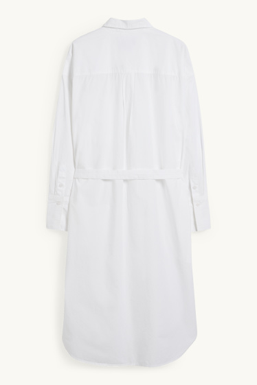 Femmes - Robe-chemise - blanc