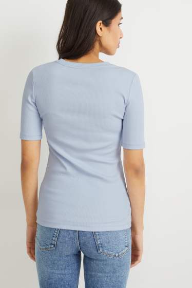 Damen - T-Shirt - hellblau