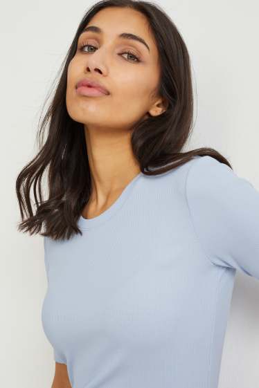 Damen - T-Shirt - hellblau
