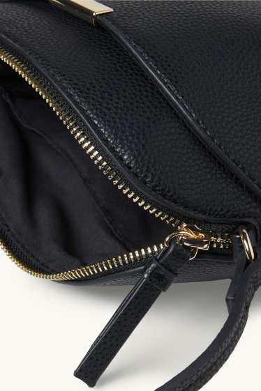 Women - Crossbody bag - faux leather - black
