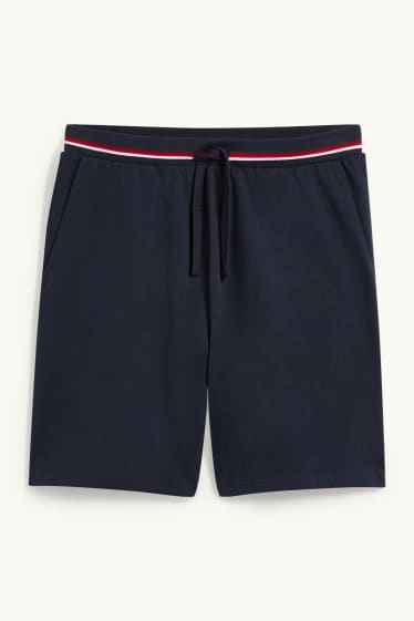 Pánské - Pyžamové šortky - tmavomodrá