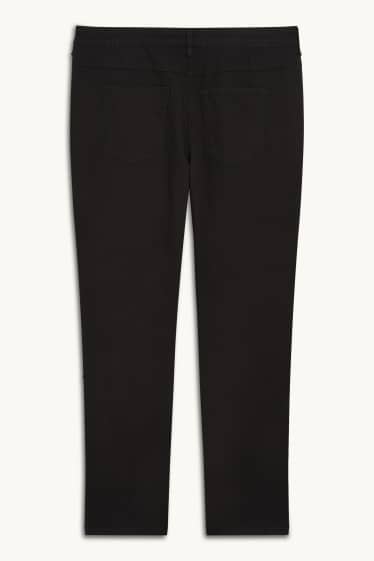 Damen - Slim Jeans - Mid Waist - schwarz
