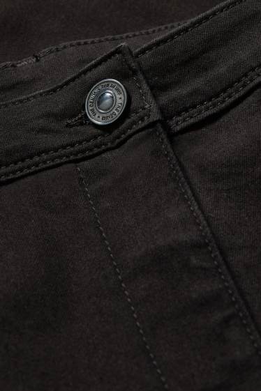 Damen - Slim Jeans - Mid Waist - schwarz