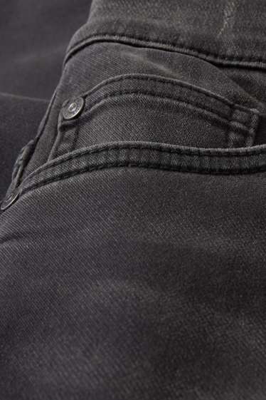 Kinderen: jongens - Skinny jeans - jog denim - jeansdonkergrijs