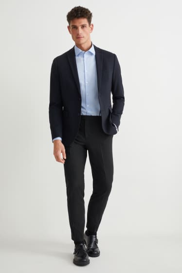 Uomo - Pantaloni coordinabili - body fit - Flex - LYCRA® - Mix & Match - blu scuro