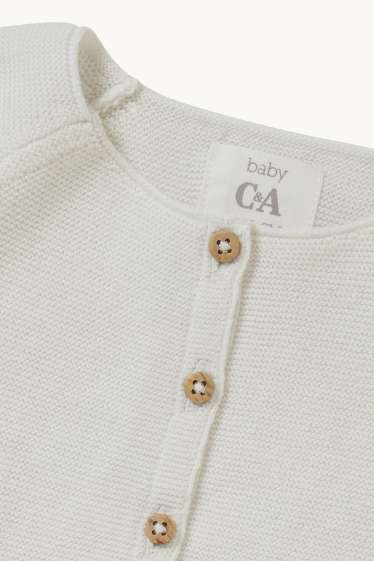 Baby Mädchen - Baby-Strickjacke - cremeweiss