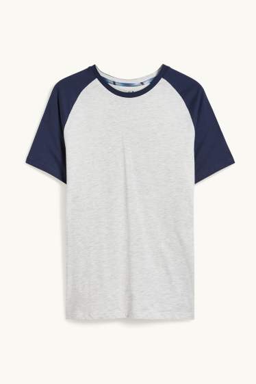 Men - Short pyjamas - light gray-melange