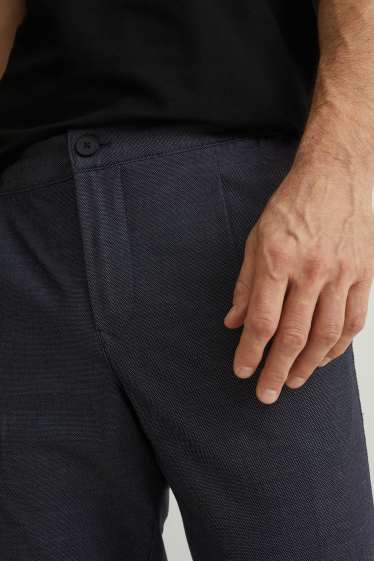 Heren - Chino - tapered fit - Flex - donkerblauw