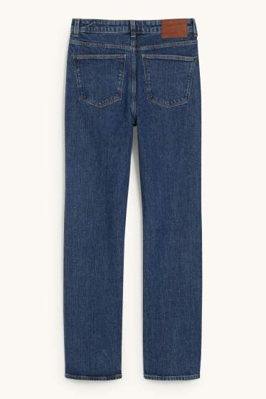 Women - Straight jeans - high waist - LYCRA® - blue denim
