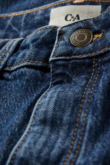 Women - Straight jeans - high waist - LYCRA® - blue denim