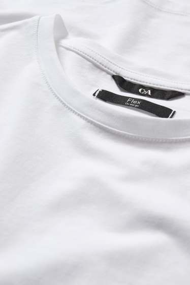Uomo - T-shirt - Flex - bianco
