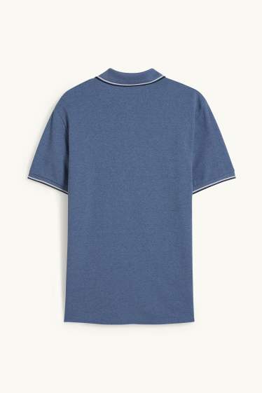 Herren - Poloshirt - blau