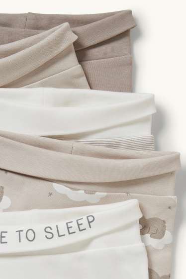 Unisex - Multipack 5 buc. - pantaloni de pijama bebeluși - bej melanj