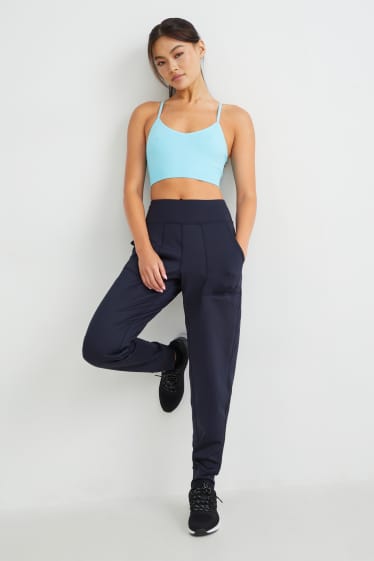 Women - Active trousers - fitness - 4 Way Stretch - dark blue