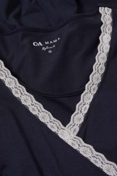 Women - Nursing nightdress - dark blue