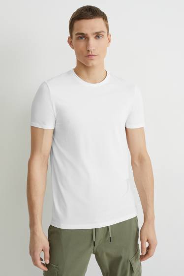 Uomo - T-shirt - Flex - bianco