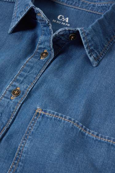 Femei - Bluză din denim - denim-albastru