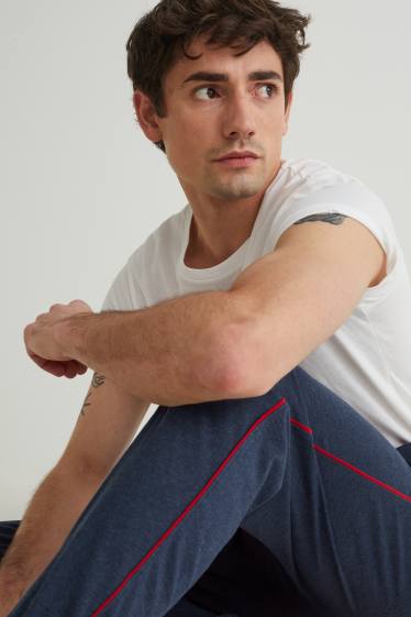 Bărbați - Pantaloni de pijama - albastru închis