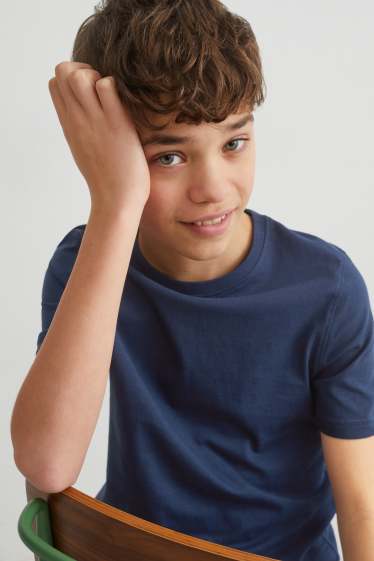 Children Boys - Short sleeve T-shirt - genderneutral - dark blue