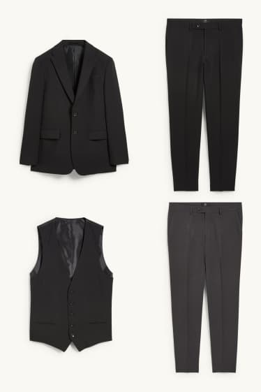 Home - Vestit amb dos pantalons- regular fit - 4 peces - negre