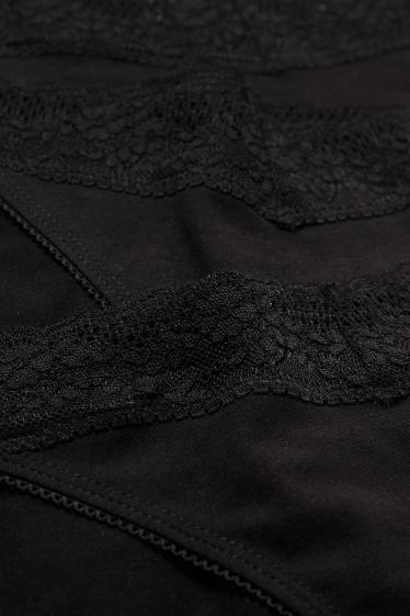 Donna - Confezione da 3 - slip - nero