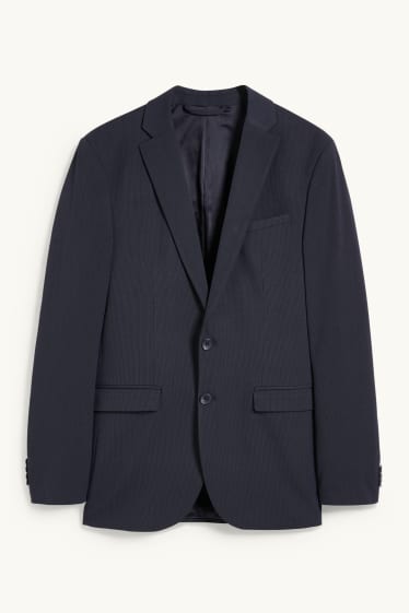 Hommes - Veste de costume - body fit - Flex - LYCRA® - bleu foncé