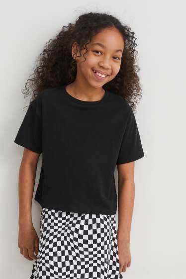 Kinderen: meisjes - T-shirt - zwart