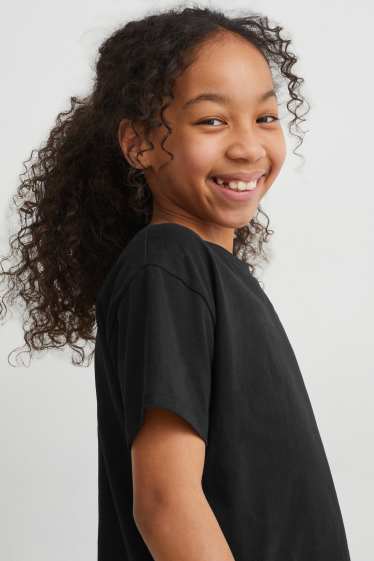 Kinderen: meisjes - T-shirt - zwart