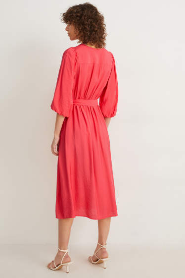 Women - Wrap dress - pink
