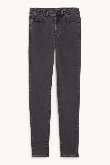Women - Jegging jeans - high waist - denim-dark gray