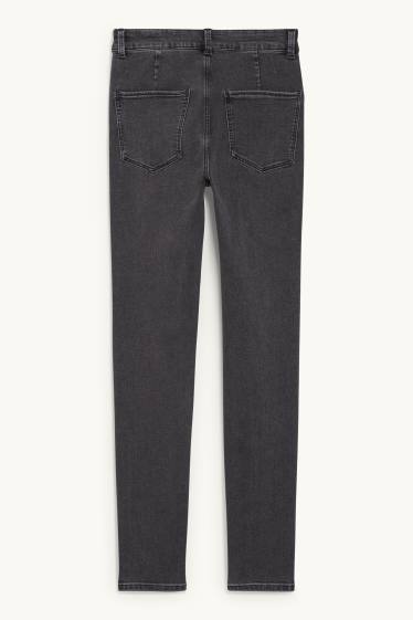 Women - Jegging jeans - high waist - denim-dark gray