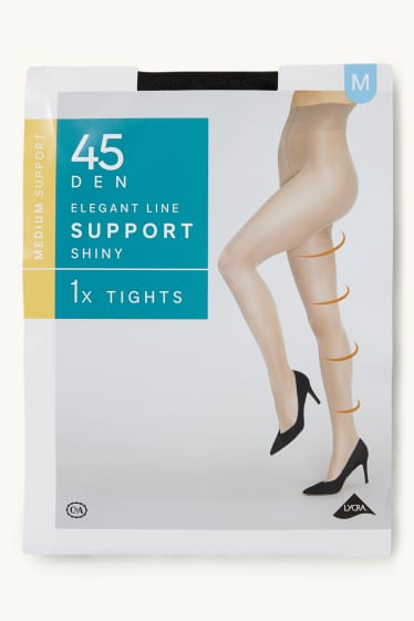 Donna - Collant fini - 45 DEN - nero