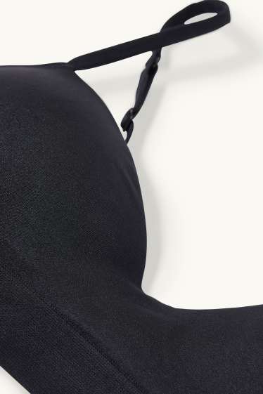 Donna - Reggiseno senza ferretti - DEMI - imbottito - nero