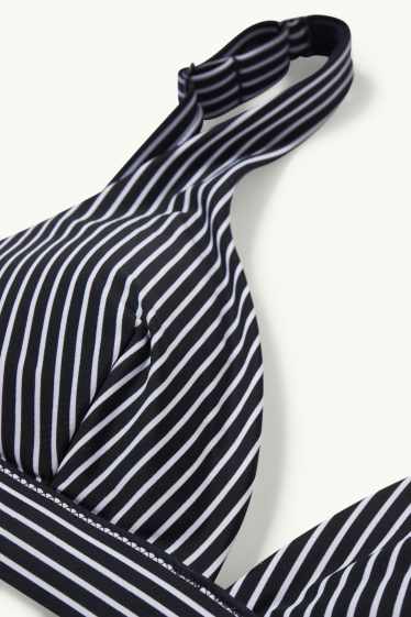 Women - Bikini top - padded - non-wired - LYCRA® XTRA LIFE™ - black / white
