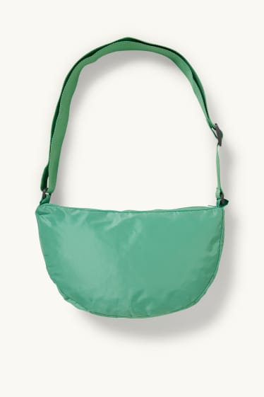 Damen - Jacke mit Kapuze und Tasche - faltbar - grün