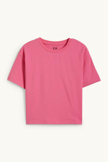 Kinder Mädchen - Kurzarmshirt - pink