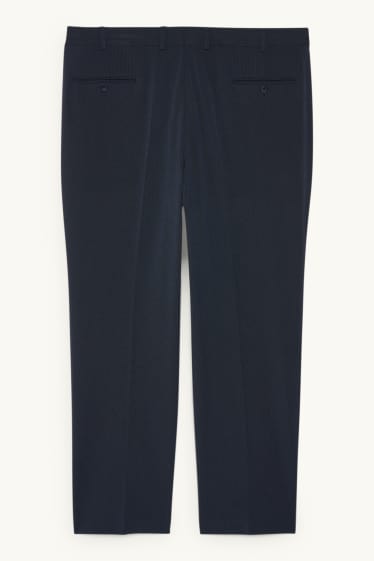 Pánské - Oblekové kalhoty - regular fit - Flex - tmavomodrá