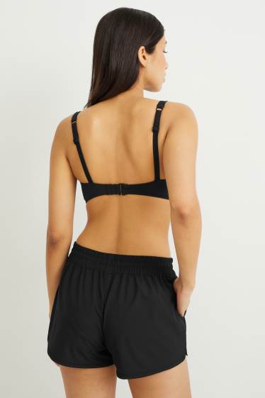Damen - Badeshorts - schwarz