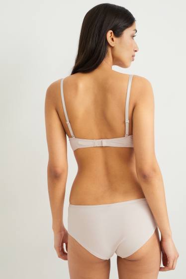 Femei - Multipack 2 buc. - sutien fără armătură - vătuit - LYCRA® - bej