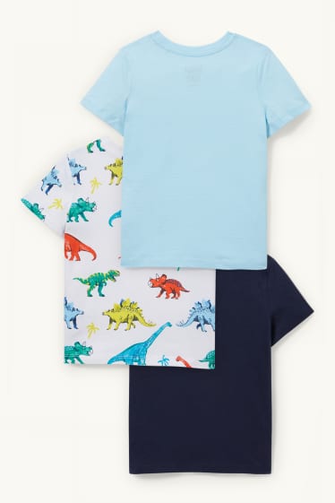 Enfants garçons - Lot de 3 - T-shirts - bleu foncé