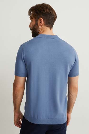Hommes - Polo - bleu