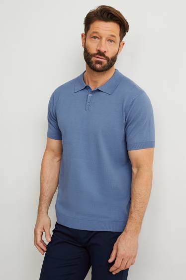Hommes - Polo - bleu