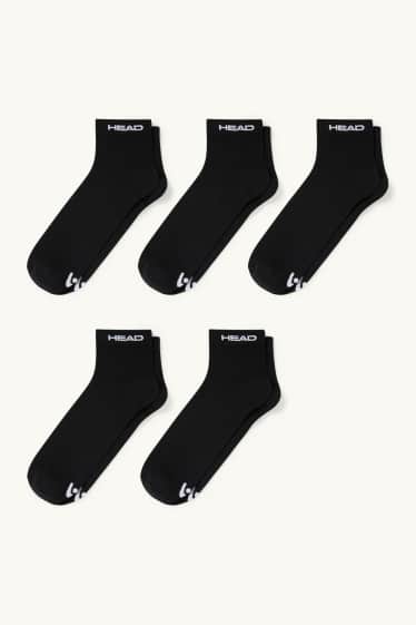 Uomo - HEAD - confezione da 5 - calzini corti - nero