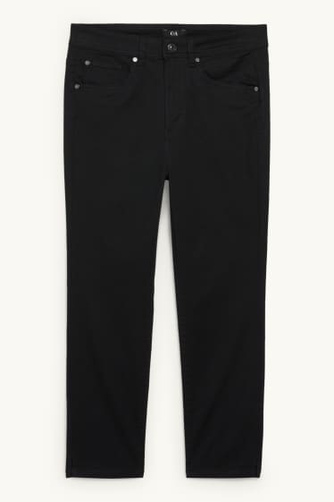Donna - Pantaloni di stoffa - vita media - skinny fit - nero