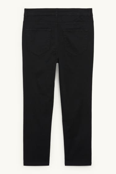 Donna - Pantaloni di stoffa - vita media - skinny fit - nero