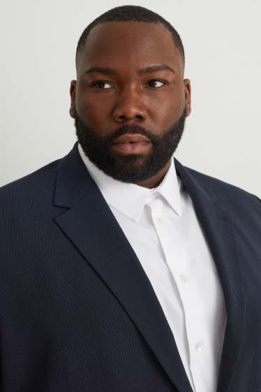 Hommes - Veste de costume - regular fit - Flex  - bleu foncé