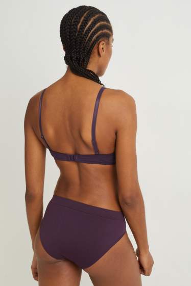 Damen - Multipack 2er - BH mit Bügel - DEMI - wattiert - LYCRA® - schwarz