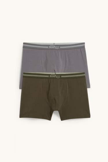 Herren - Multipack 2er - Trunks  - dunkelgrün